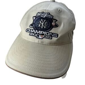 Vtg NEW ERA MLB Yankees 2000 Champions Baseball Mens Cap Hat Low Profile Vintage